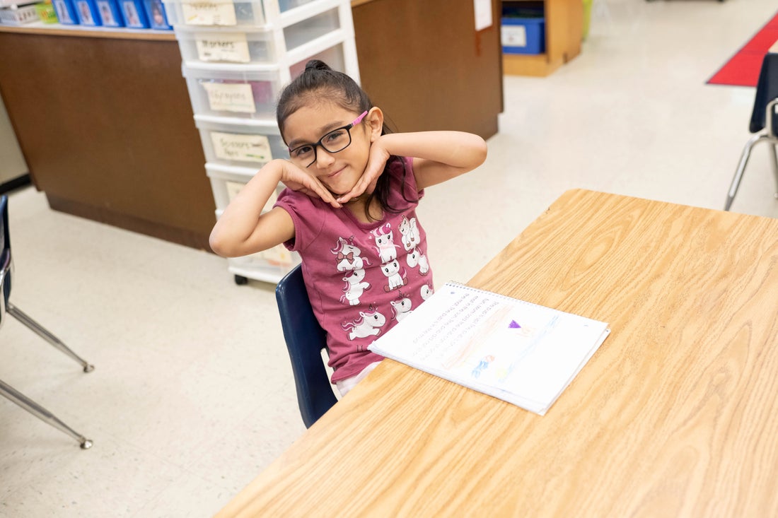 student smiling